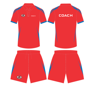 Professional Athletic Coach Polo T-Shirt & Shorts Kit