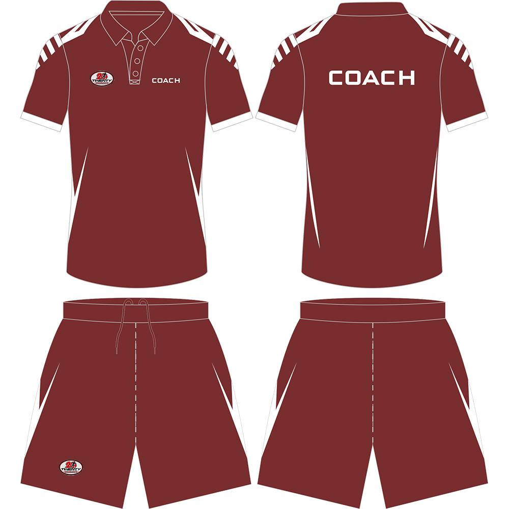Professional Athletic Coach Polo T-Shirt & Shorts Kit